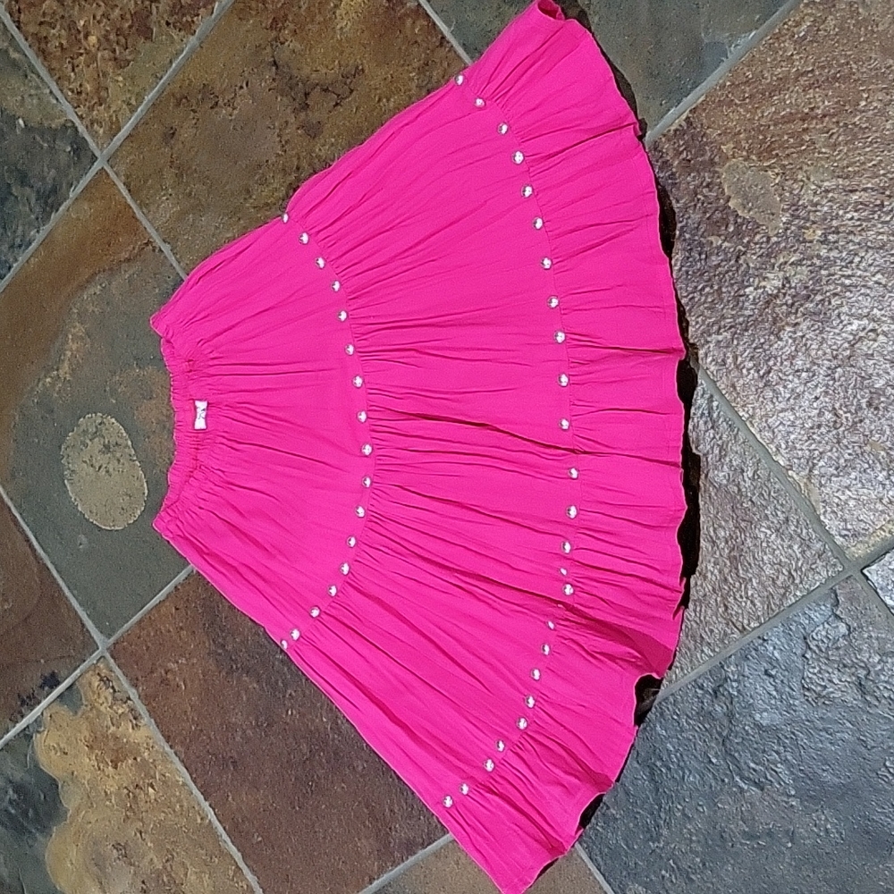 Vintage Alfredo's Wife Studded Pink Cotton skirt
